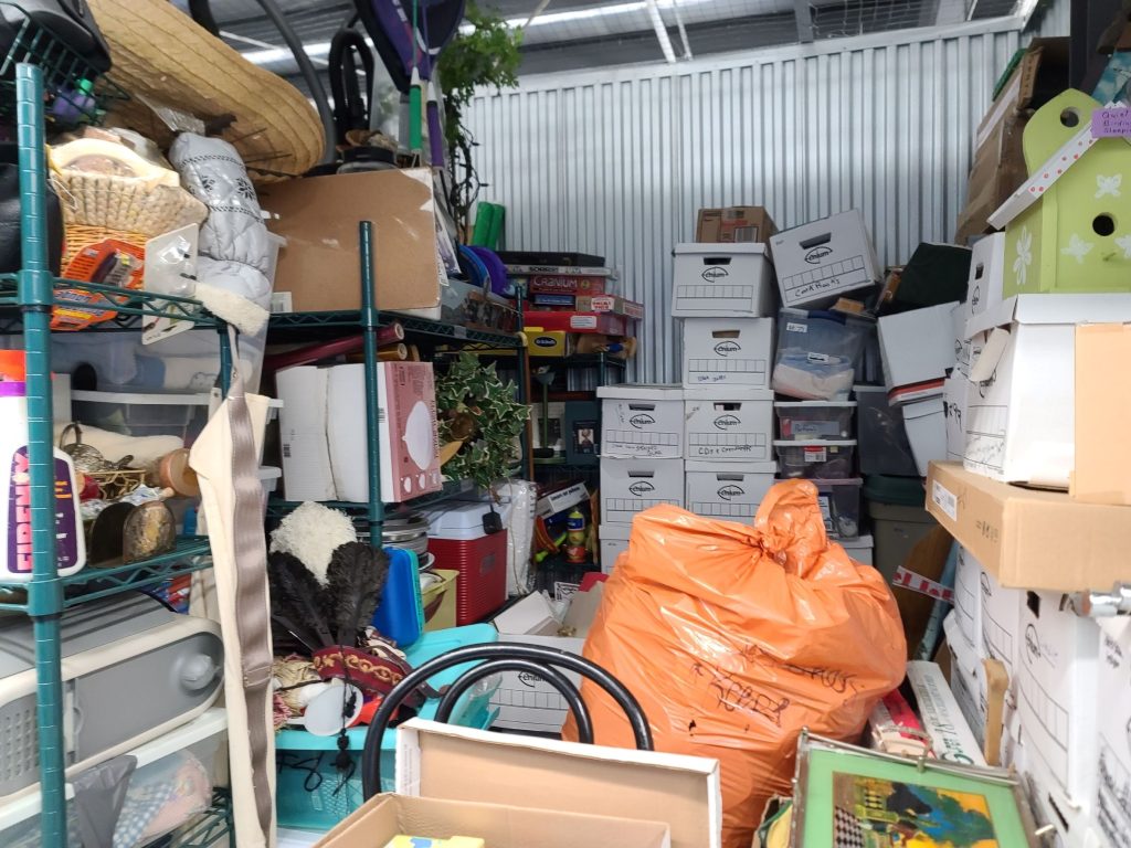 Garage full of stuff.